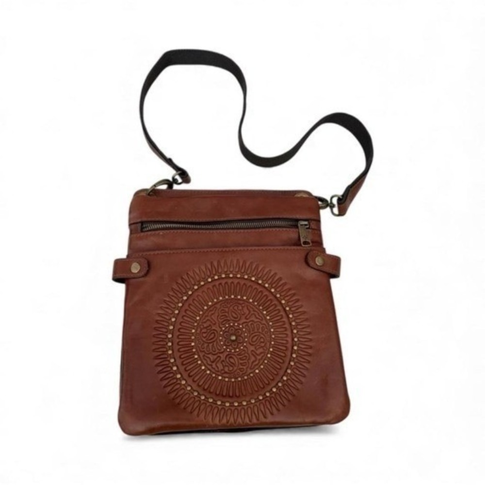 Patricia Nash Francesca Leather Crossbody Purse/bag